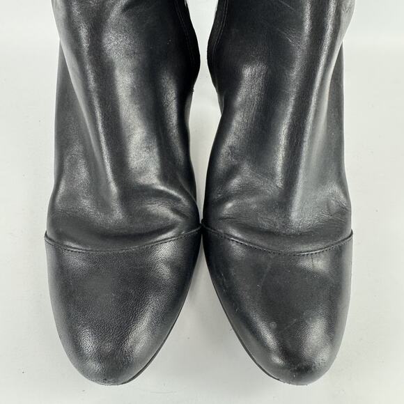 Cole Haan Miriam Black Leather Tall Riding Boots Women's Size 10 B - Picture 5 of 11
